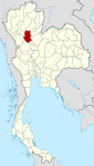 Thailand Sukhothai locator map